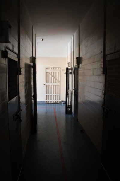 Corridor in cell block
