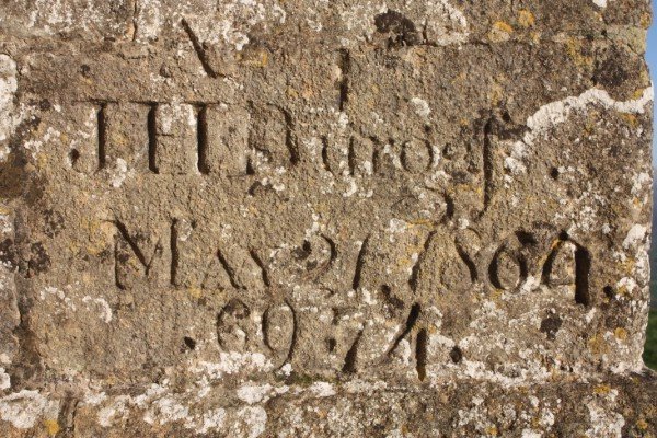 old graffiti on the wall of St Michaels Chapel