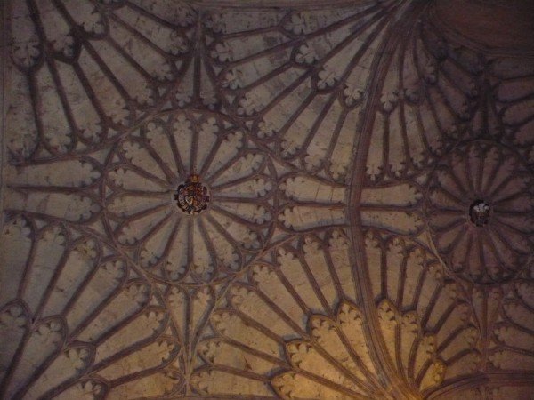 Ceiling in tower / stairwell leading to Christ Church College's Great Hall
