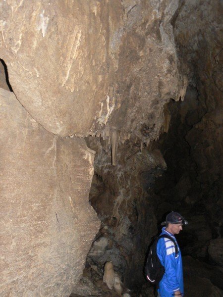 Colin in Middle Cave