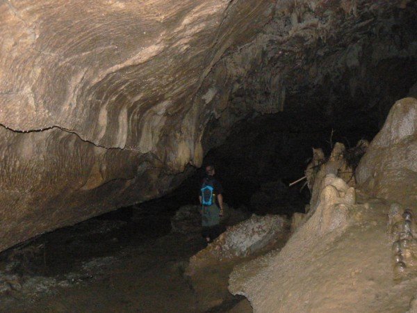 Colin in our self named "milky way cavern"