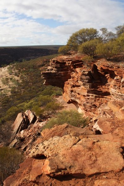 view from lookout, Kalbarri NP