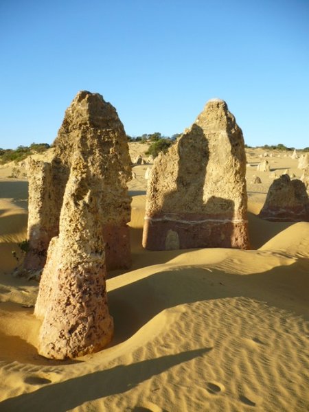 different coloured rocks at the pinnacles