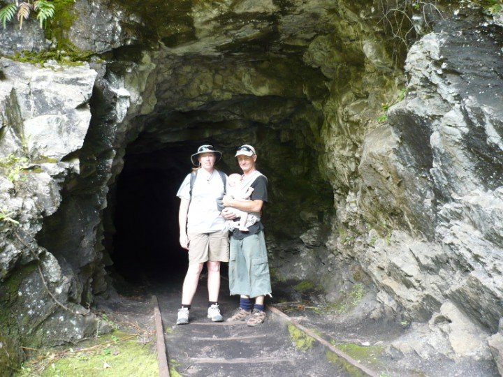 old railway tunnel on Charming Creek walk