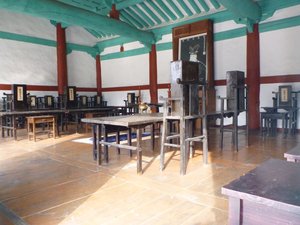 Inside the former Confucian academy, Jeonju Hyanggyo
