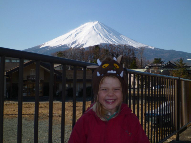 S was very excited to see "her" mountain!