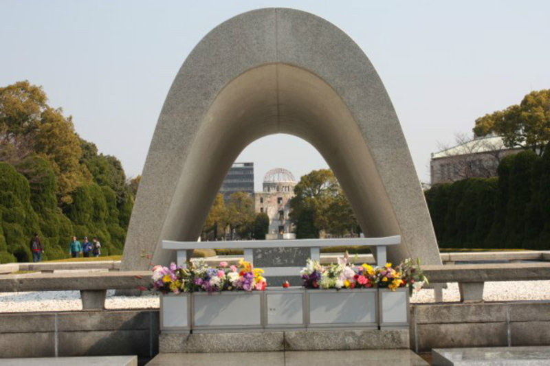 Cenotaph, Flame of Peace and A-Bomb Dome