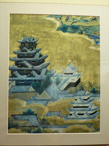 old painting of Matsumoto castle