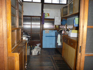 kitchen at the hostel