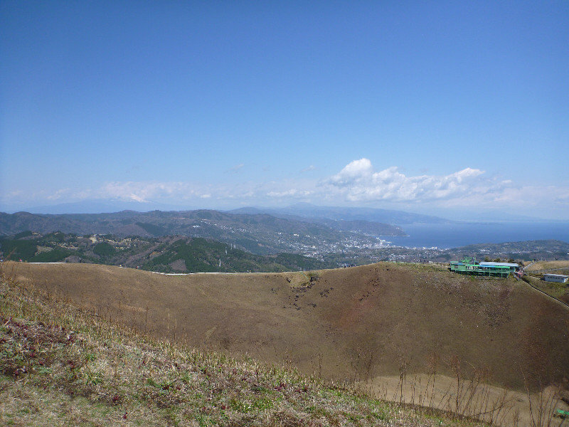 Mt Fuji in the distance, from Mt Omuro