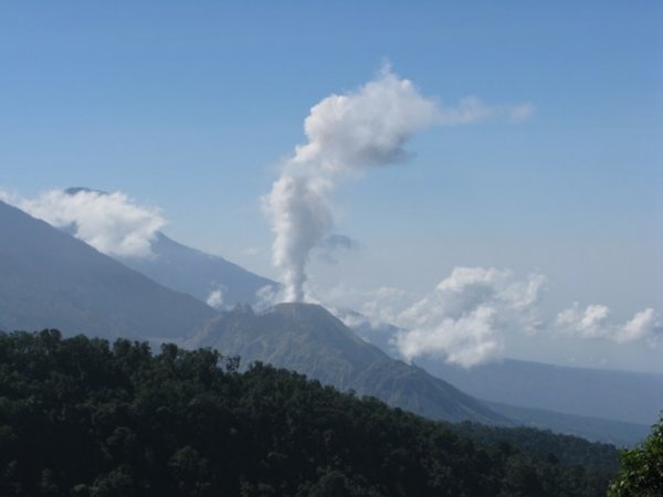Erruption Volcano Santiaguito