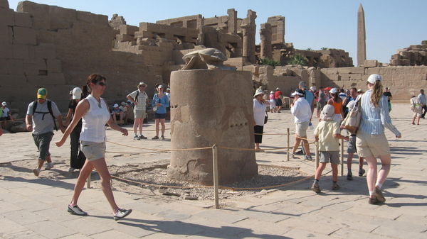 Karnak Temple, wishing stone