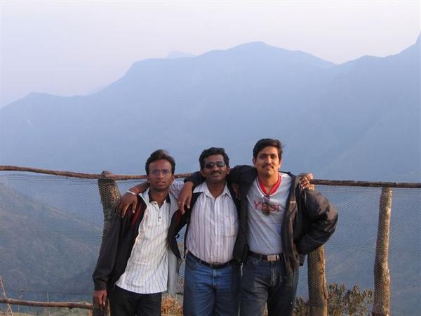 Anand,Umesh and Arving at Top station