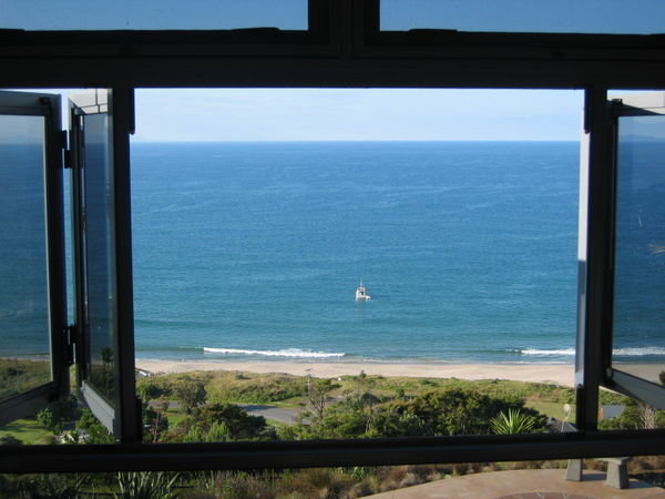 View of Ring's Beach from Bedroom at Just Paradise