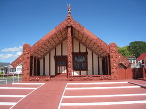 Maori gathering house in Rotorua