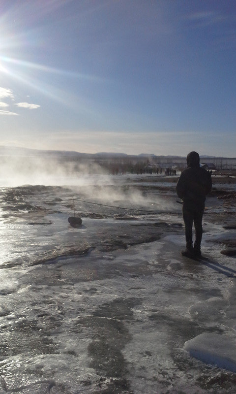 To close to the Geyser...