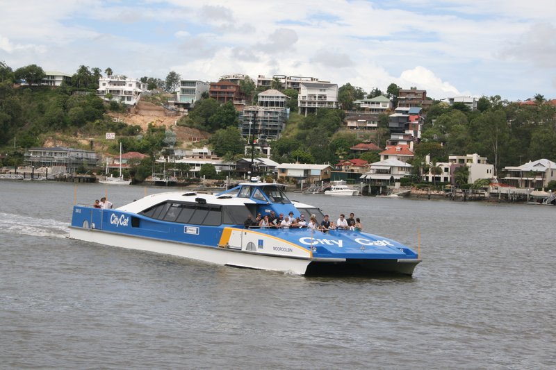 Ferry and the Brisbane River