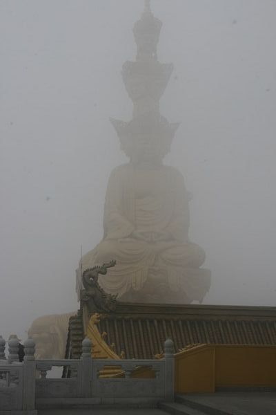 Mist on the top of Mount Emei