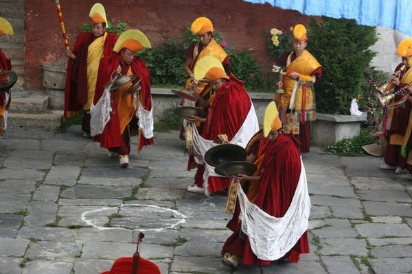 "Dancing" Monks