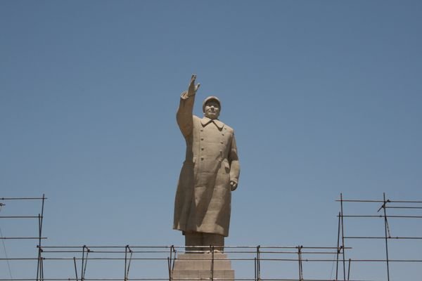 Chairman Mao watching over the locals