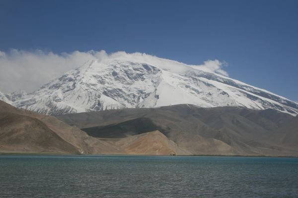 Lake Karakul and Muztagh-Ata Mountain
