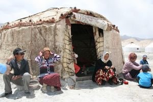 Yurt by Lake Karakul