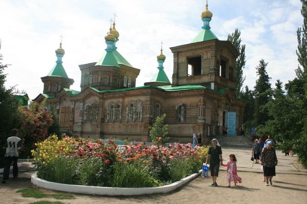 Wooden Russian Orthodox Church - Karakol