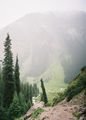 A wet and misty Karakol Valley