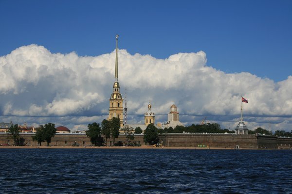 Peter and Paul Fortress with the cathedral spire