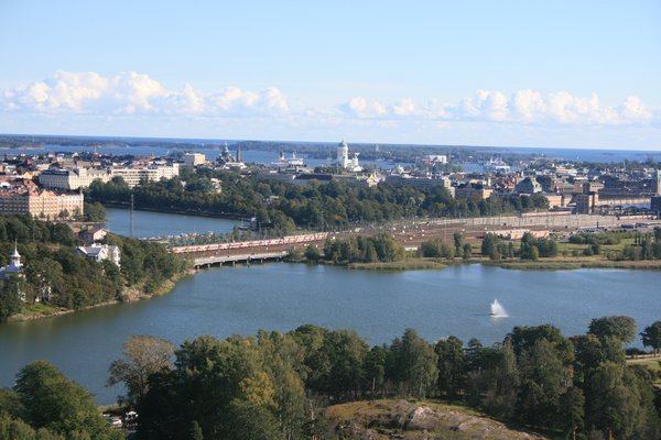 View of the Helsinki Coastline from the Stadium tower