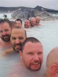the group of bears in blue lagoon
