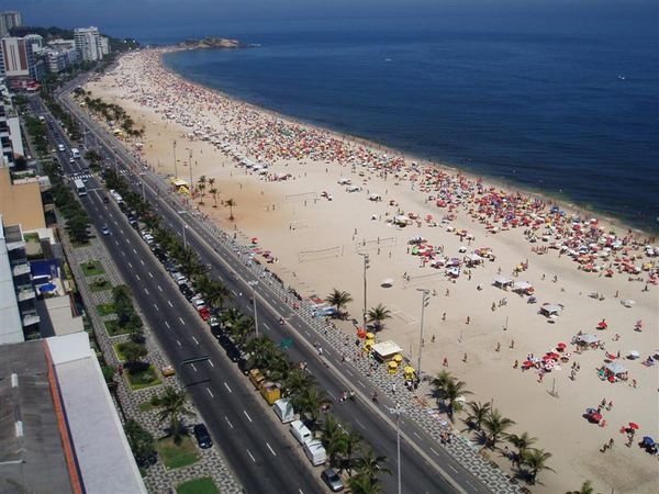 view from hotel in ipanema