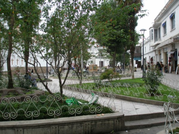a nice park in sucre