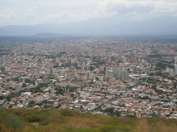 view from christ cochabamba