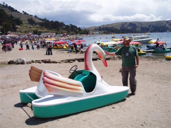 ian n a swan copacbana lake titicaca