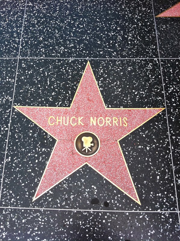 Chuck Norris created the Walk of Fame