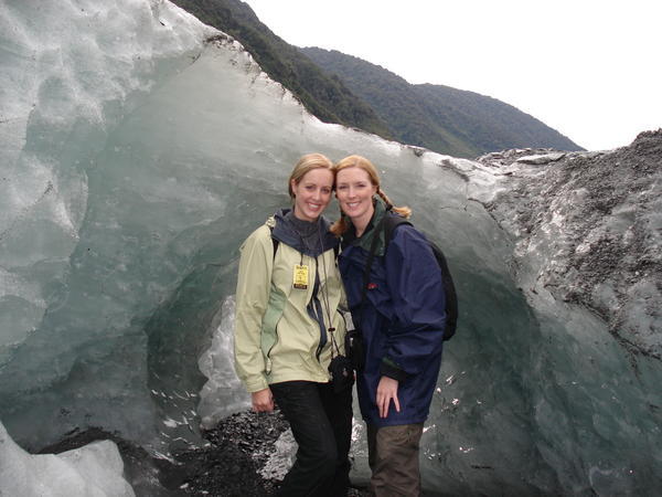 Brenda and Susan on glacier