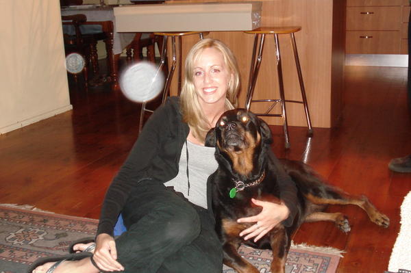 Tara, "The Friendliest Rottweiler" you will ever meet