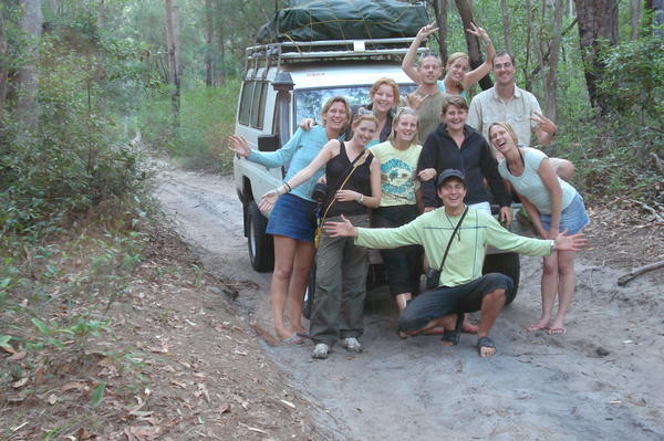 Group shot which was amazingly captured on with the auto timer feature of the camera which was placed on a tree stump!