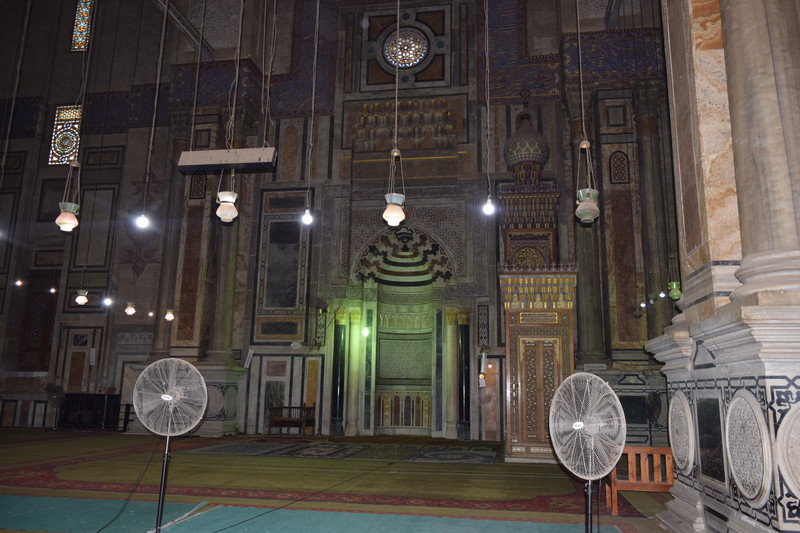 inside Sultan Hassan mosque