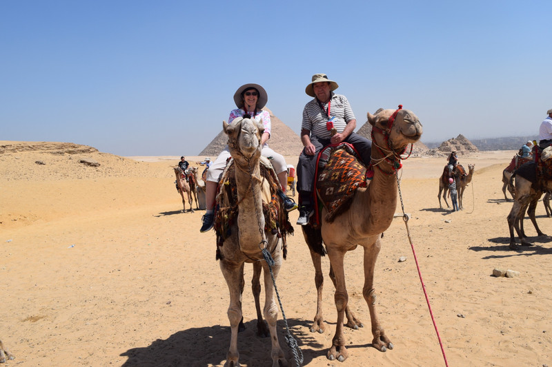 both of us on camels