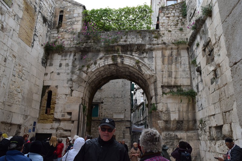 Gate to city wall in Split