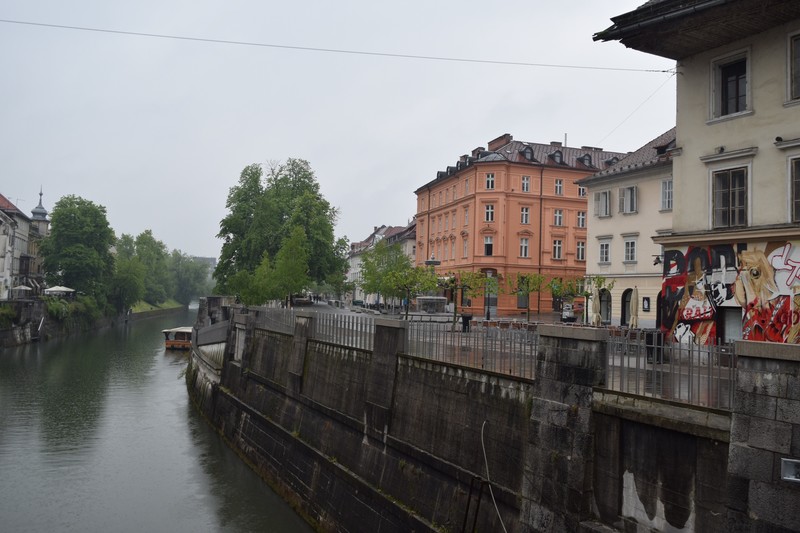 Ljubljana, along the river