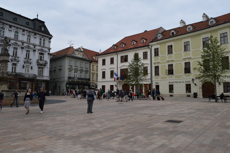Bratislava Town Square opposite view