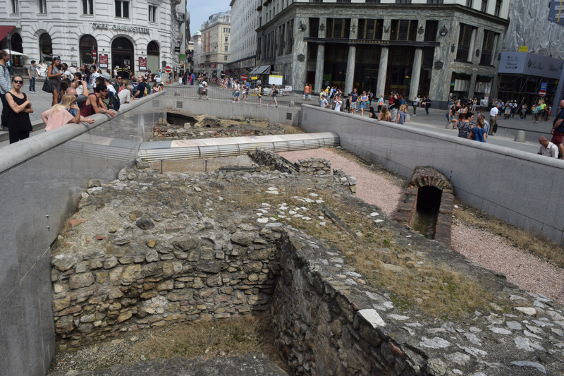 Roman ruins.under the Road