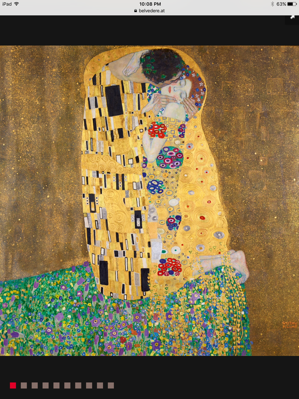 Gustav Klimt's the Kiss