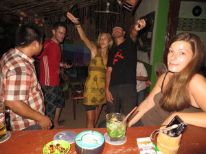 Dance off with my German girl back in Siem Reap