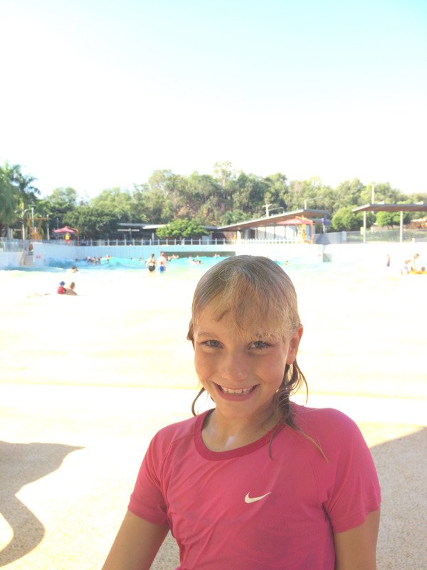 Ally at the Wave Pool - Darwin