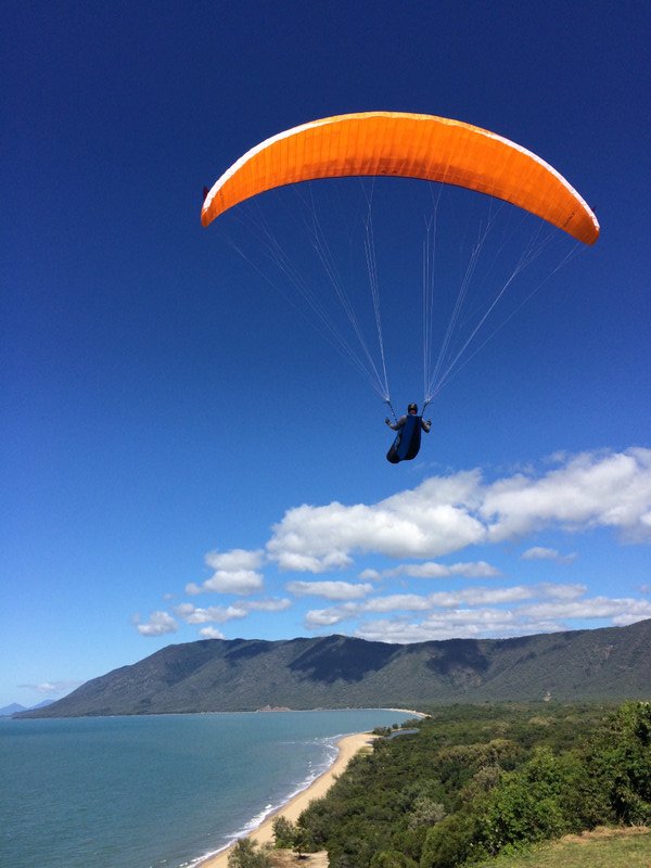 A sky Divers view of the beach between Cairns and Port Douglas