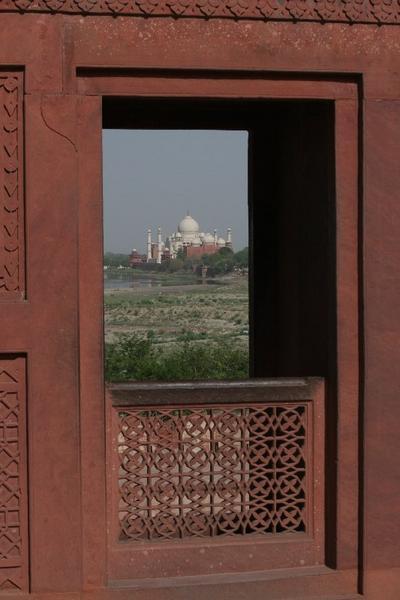 Taj Mahal from Agra Fort